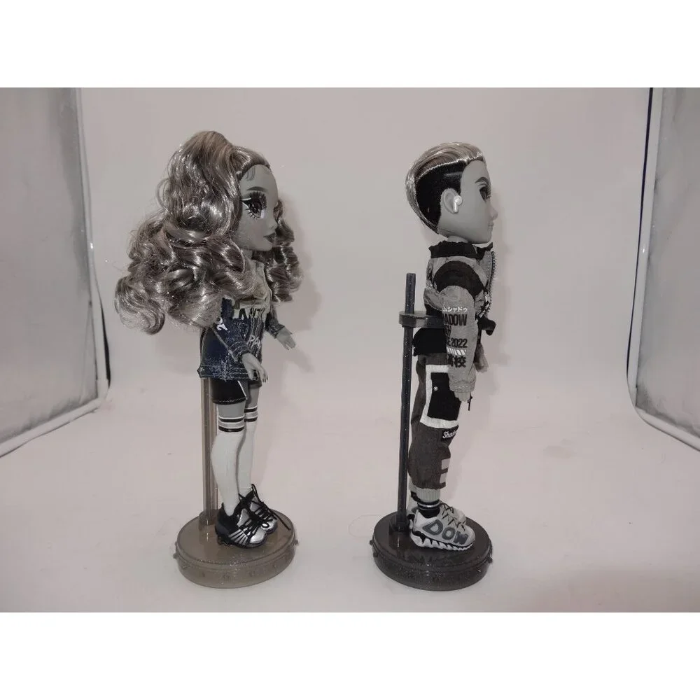 Rainbow High Doll Nicole Steel Ash Silverstone Grayscale Fashion Doll Shadow Hig